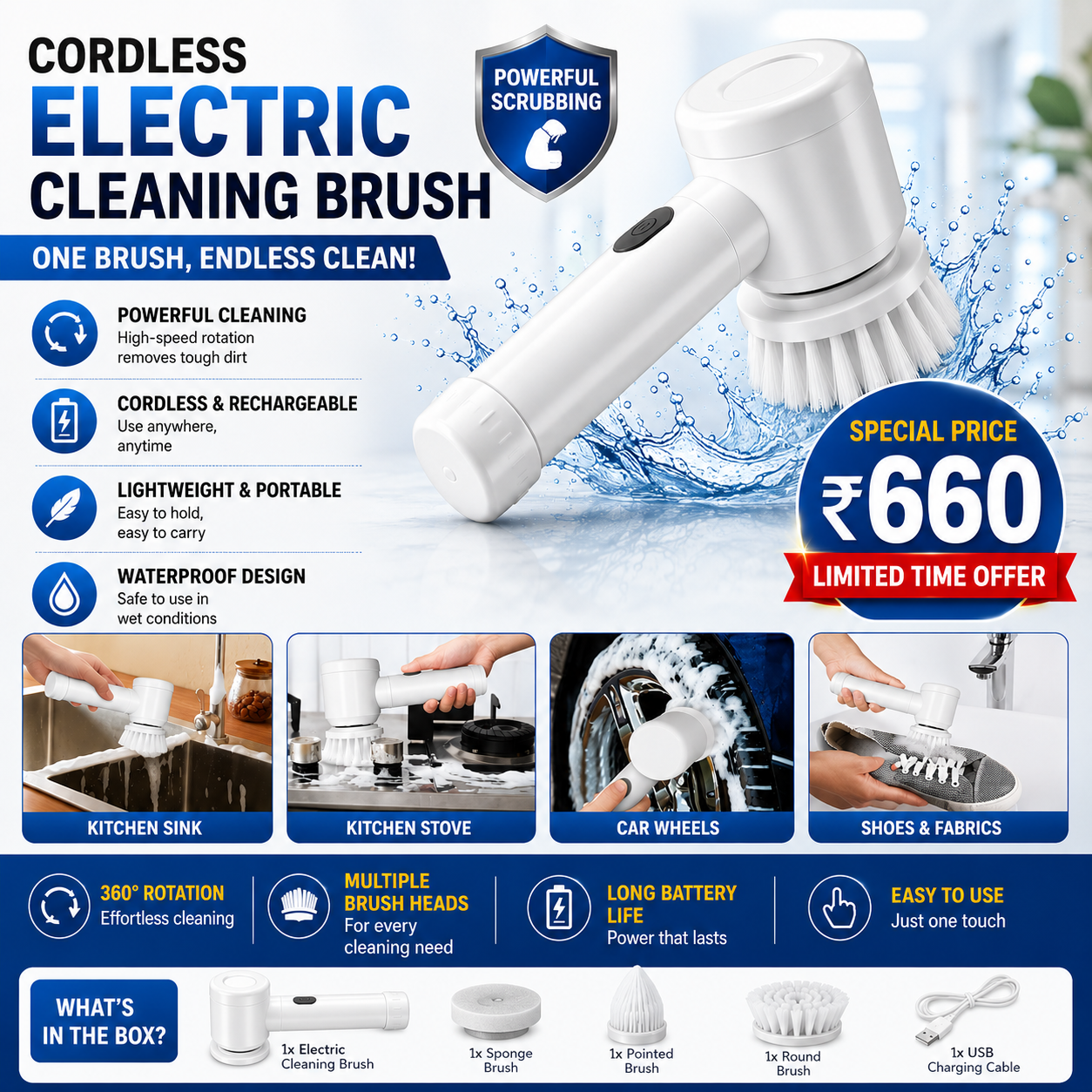 Electric Cleaning Brush