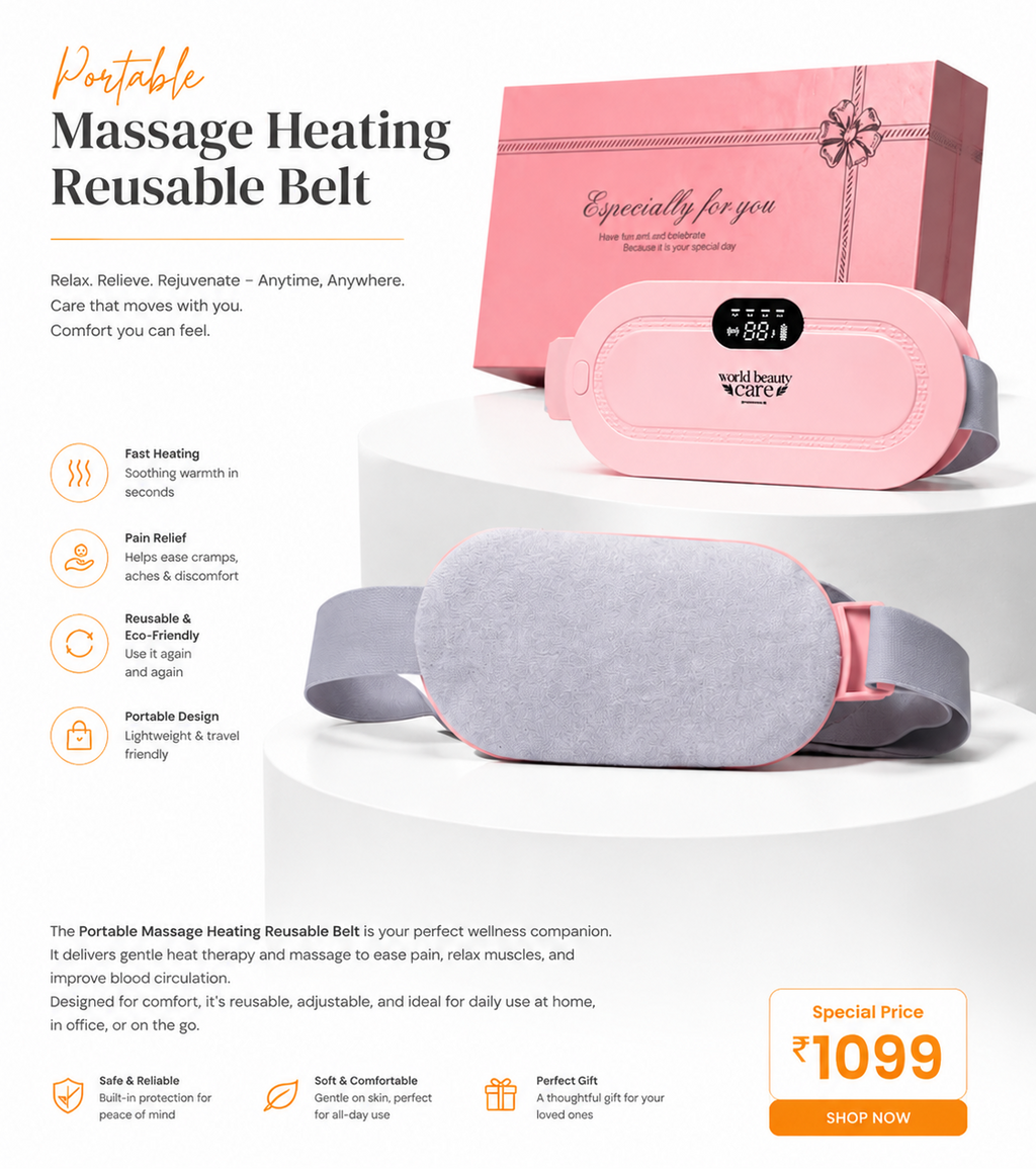 Portable Massage Heating Reusable Belt